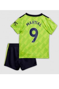 Manchester United Anthony Martial #9 Babyklær Tredje Fotballdrakt til barn 2022-23 Korte ermer (+ Korte bukser)